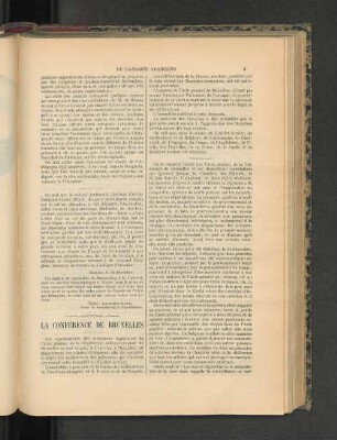 La Conférence De Bruxelles.