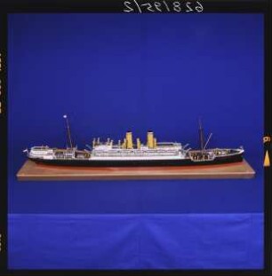 Vollmodell des Dampfschiffes "Blücher", 1902 (Sonderausstellung "Aufgetaucht", 1996)