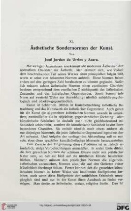 Ästhetische Sondernormen der Kunst