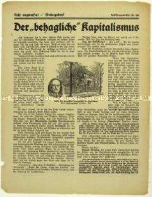 Flugblatt gegen die SPD