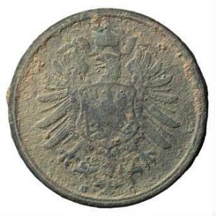 Fundmünze, 2 Pfennig, 1875
