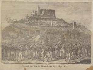 "Zug auf das Schloss Hambach am 27ten May 1832"