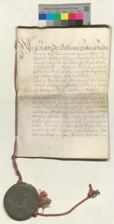 Lehnbrief König Georgs III. von Großbritannien, Herzog zu Braunschweig und Lüneburg, Kurfürst etc. für Adolf Ludwig von Spörcken, Sohn des verstorbenen Gottlieb Adolf Werner von Spörcken und eventualiter für seinen Vetter Georg Ludwig von Spörcken, des verstorbenen Rudolf Ulrich von Spörcken Sohn, ferner und eventualiter für seinen Vetter Rudolf Ernst von Spörcken, des verstorbenen Ernst Wilhelm Sohn, ferner und eventualiter Georg Wilhelm von Spörcken, des verstorbenen Georg Wilhelm Sohn über das von denen von Wittorf erworbene adlige Gut Lüdersburg nebst Dorf und Zubehör, dem Patronat und dem Dorfe Jornstorf.