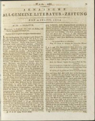 Num. 166. Den 12. Julius. 1804