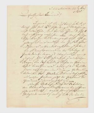 Brief von Joseph Gündter an Joseph Heller