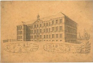 Zocher, Ernst; Architektonische Entwürfe - Perspektive