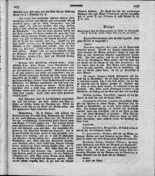 Einige Bemerkungen über die Naturgeschichte der Fische in Cornwallis (Linn. Trans. XIV. 1. p. 69, gel. 1822)
