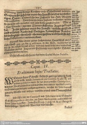 Caput IV. Et ultimum hujus Tractatus.