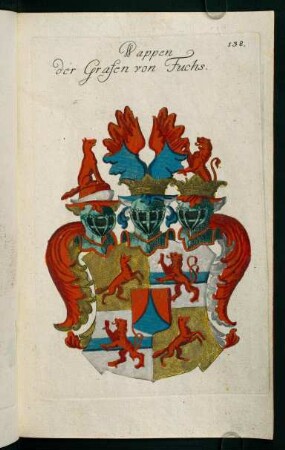 138r-138v, 138. Wappen der Grafen von Fuchs