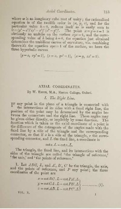 Axial coordinates.