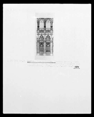 Paris, Saint-Eustache, Aufriss des inneren Wandsystems