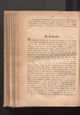Die Großmutter.