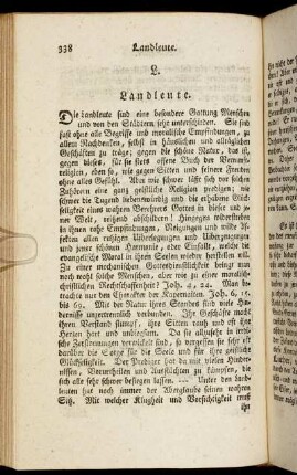 Landleute. - Landpredigt.