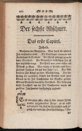 Der sechste Abschnitt.