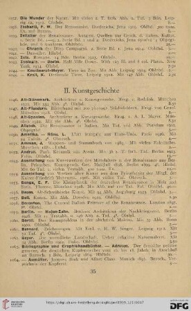II. Kunstgeschichte (Nr. 1046 - 1620)