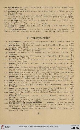 II. Kunstgeschichte (Nr. 1046 - 1620)