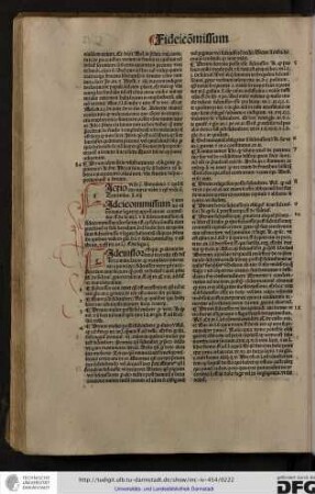 Fideicommissum et mortis causa donatio legatorum appellatione continentur...