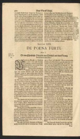 Sectio XIIX. De Poena Furti.