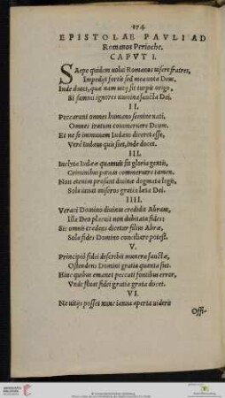 Epistolae Pauli Ad Romanos Perioche