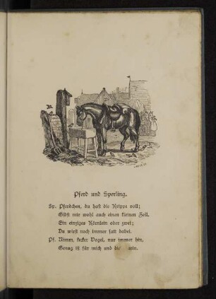 Pferd und Sperling.