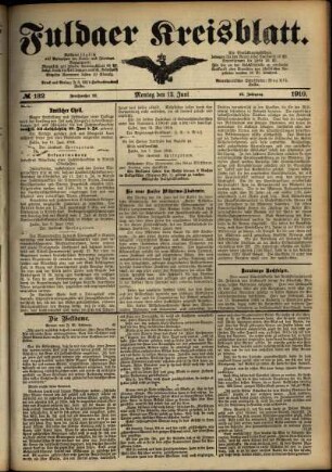 Ausgabe vom Montag, den 13. Juni 1910.