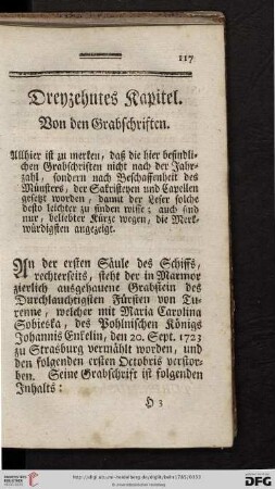 Dreyzehntes Kapitel