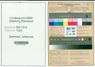 Entnazifizierung Johannes Gammert , geb. 05.10.1893 (Kaufmann)
