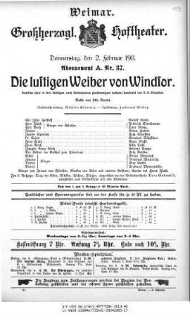 Die lustigen Weiber von Windsor