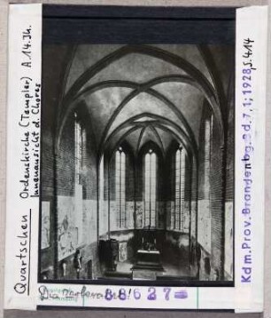 Quartschen: Templerkirche, Inneres