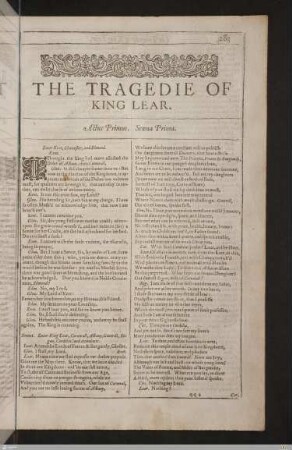The tragedie of King Lear