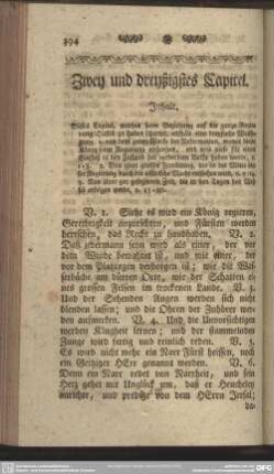 Zwey und dreyßigstes Capitel