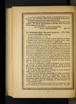 Der Brückenkopf südlich Iwangorod genommen. - Die Russen aus der Grojecstellung geworfen.
