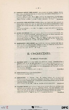 F) Mezza-Majolika. (Nr. 177-188)