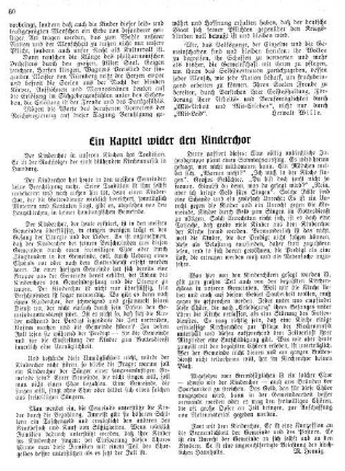 Ein Kapitel wider den Kinderchor