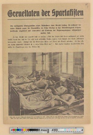 Flugbl. gegen Spartakusbund und Novemberrevolution