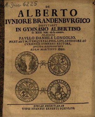 De Alberto ivniore Brandenbvrgico