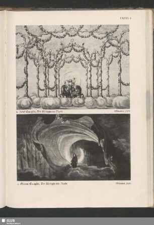 1. Josef Quaglio, Die Königin der Nacht ; 2. Simon Quaglio, Die Königin der Nacht