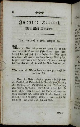 Zweytes Kapitel. Vom Most überhaupt.