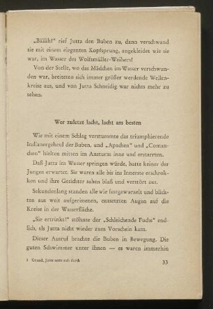 Wer zuletzt lacht, lacht am besten