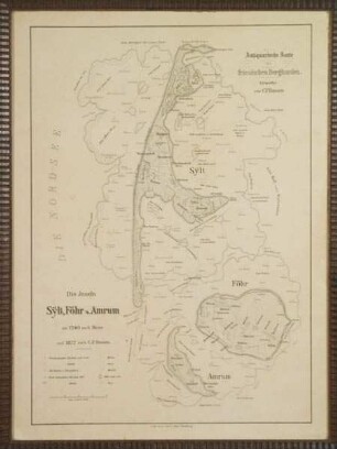 Antiquarische Karte der friesischen Bergharden