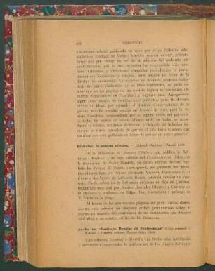 Anales del "Instituto Popular de Conferencias"