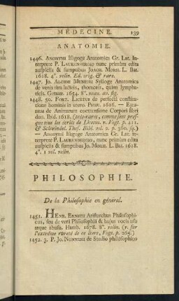 Philosophie.