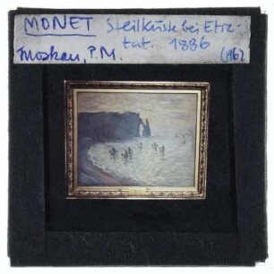 Monet, Die Felsen bei Etretat (Moskau, Pushkin-Museum)