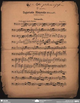 Ungarische Rhapsodie (Franz Liszt) - vlc, b