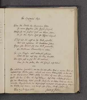 Christian Friedrich Hebbel. – Wien, 01.04.1850