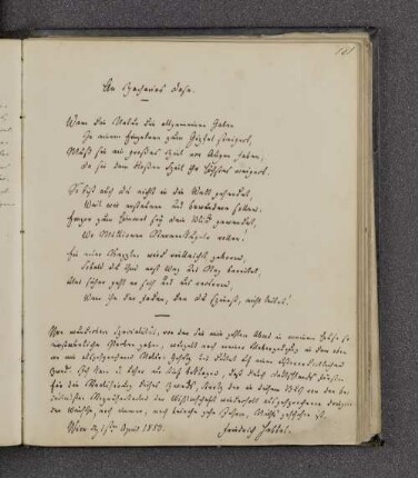 Christian Friedrich Hebbel. – Wien, 01.04.1850