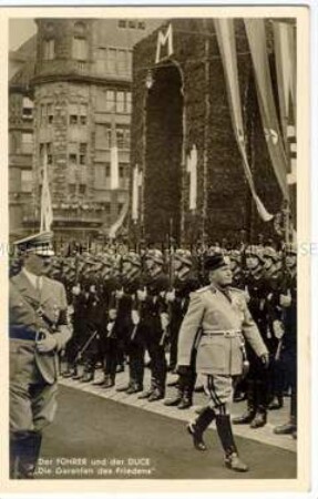 Das Treffen Mussolini-Hitler 1937