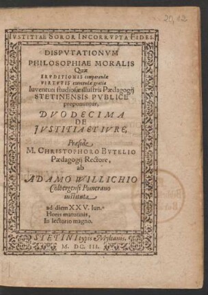 12: De Iustitia Et Iure