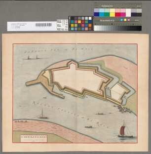 Schenckenschans, [aus: Joan Blaeu, Novum ac magnum theatrum urbium Belgicae Regiae, ad praesentis temporis faciem expressum, Amsterdam]
