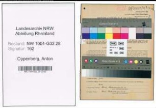 Entnazifizierung Anton Oppenberg , geb. 05.05.1901 (Stadtinspektor)
